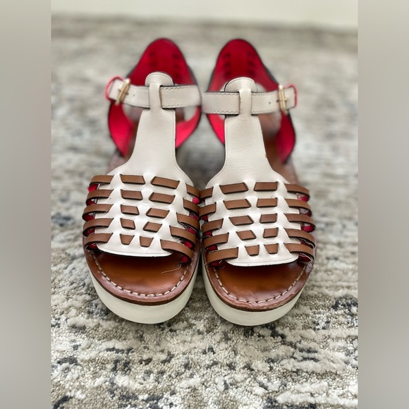 Rare Coach Putnam Huarache Leather Platform Sandals Legacy size 9 - Picture 6 of 13